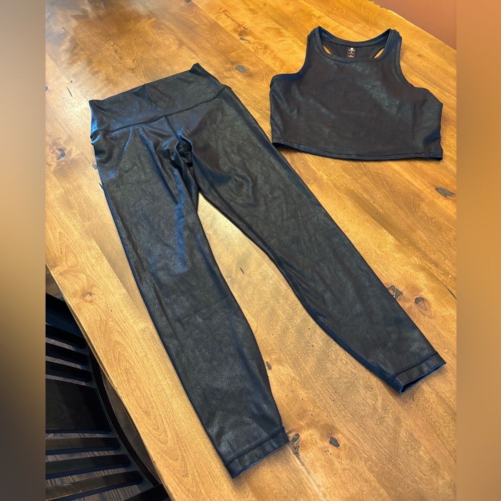 90°Degree by Reflex Workout Set Faux Leather Size S